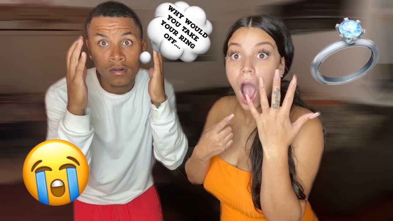 I LOST MY ENGAGEMENT RING PRANK ON MY FIANCÉ!!! *HE WAS UPSET* YouTube