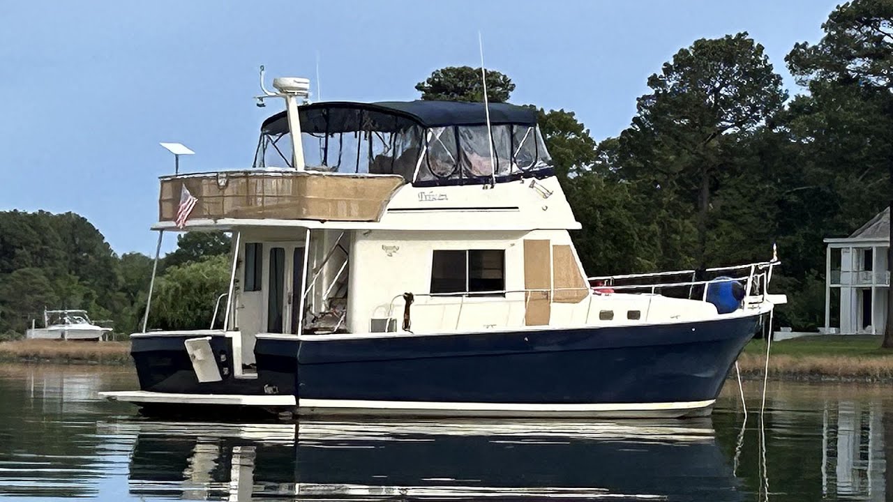 SOLD**** 2007 Mainship 430 Sedan Trawler - Pelican - YouTube