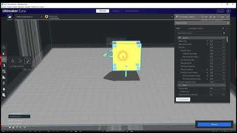Dividing the model into several parts - Cura 4.8 Mesh Tool Instal