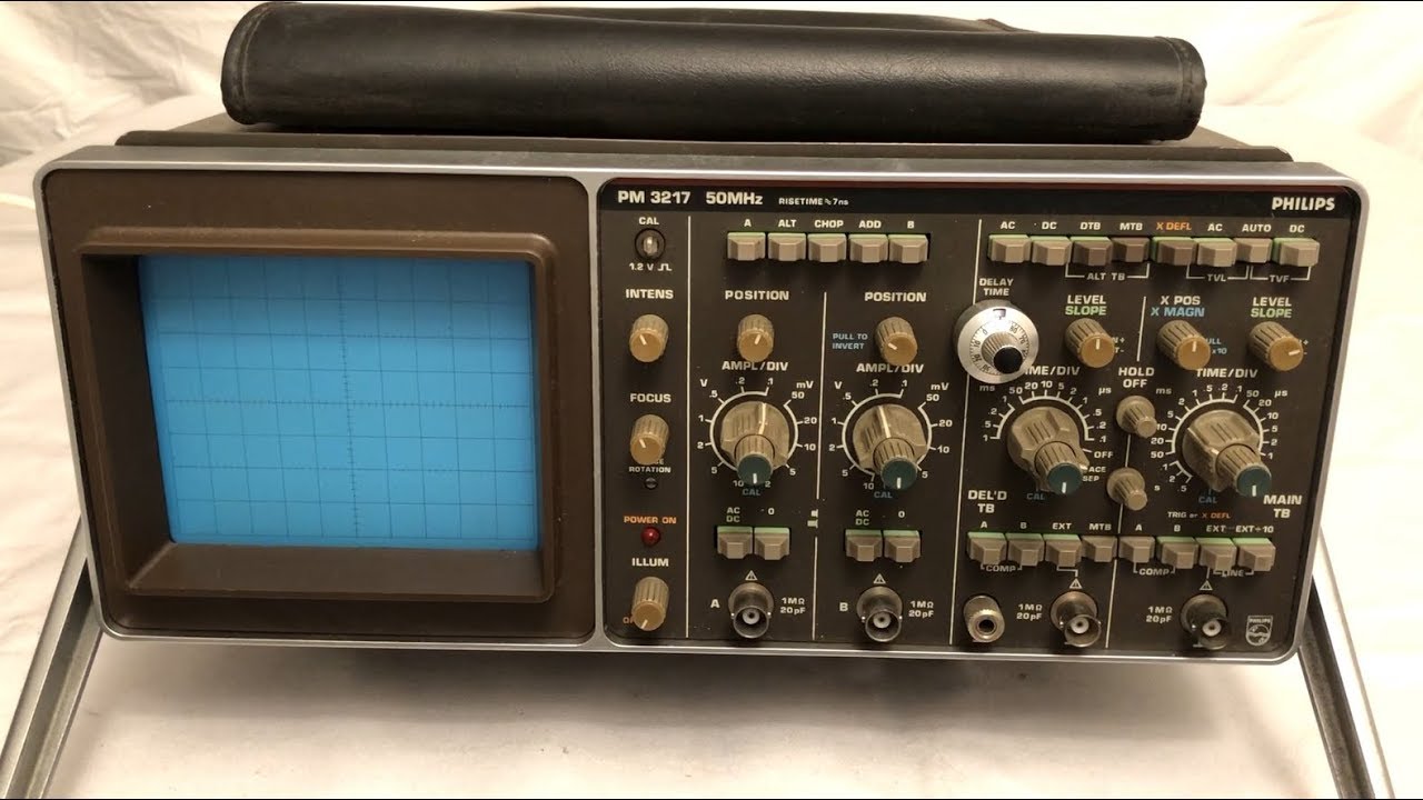 Philips PM3217 Oscilloscope Repair YouTube
