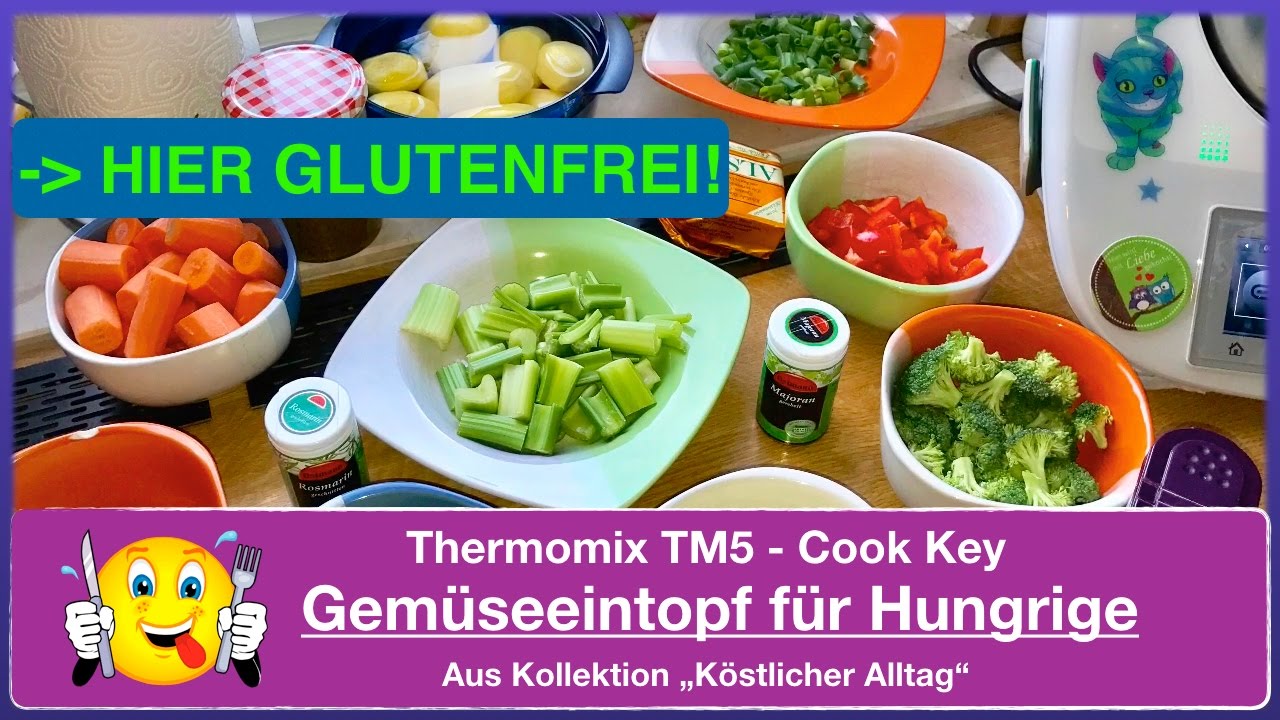 🍲💜🍆 Thermomix TM5 Cook Key - Gemüseeintopf für Hungrige - Aus ...