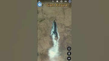 Giant Fissure found on Google Earth #Shorts #Googleearth #Giantfissure
