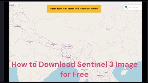 How To Download Sentinel-3 Images from Copernicus Open Access Hub