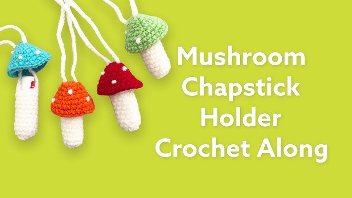 Mushroom Keychain Crochet Pattern  Chapstick, Lighter, Vape Pen + Dab Cart  Holder – The Cozy Tangerine