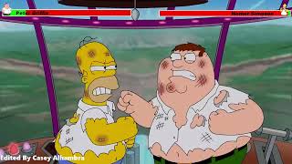 Peter Griffin vs. Homer Simpson with healthbars 2/2