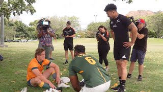 When the captains of Australia, New Zealand and South Africa rugby all meet at once