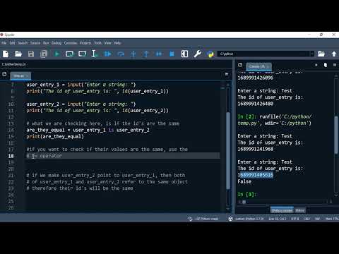 Python 47: The is operator