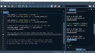 Python 47: The is operator