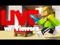 Playing Minecraft Hypixel with viewers! 1 Sub = 5 Curls