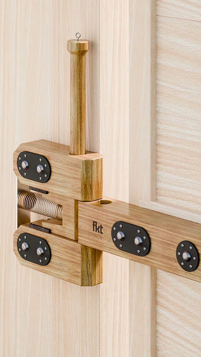 Heavy Duty Slide Door Auto Close Wooden Lock