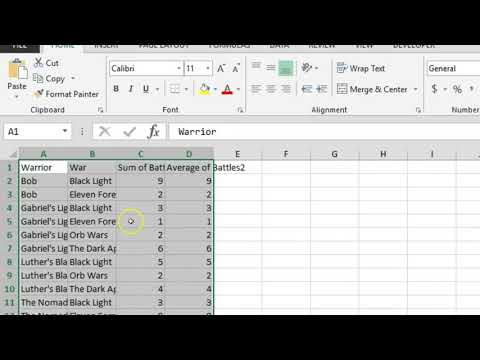 2.11  Copy Paste Out of Pivot