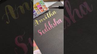 Handlettering Your Name Requests #calligraphy #brushlettering #satisfying #art