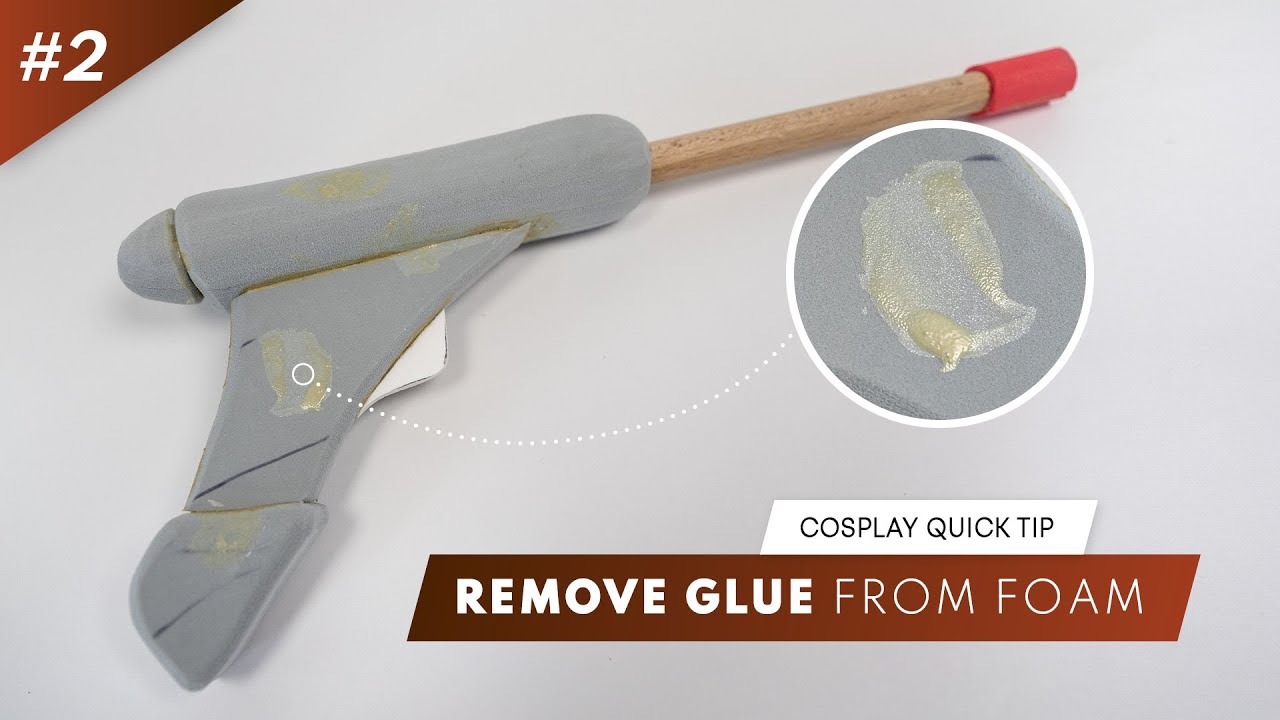 CosplayQuickTip#2 How to remove Glue from your foam pieces | JakCosplay 4K