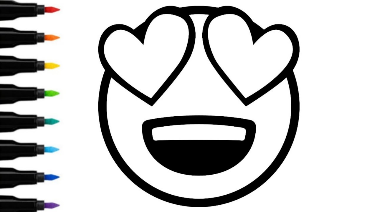 Easy Emoji Drawing for Kids 😊 | Cute Smiley Emoji Drawing | Step