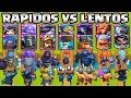 CARTAS RAPIDAS VS CARTAS LENTAS | CUAL ES MEJOR? | RETO CLASH ROYALE | Clash Royale Olympics