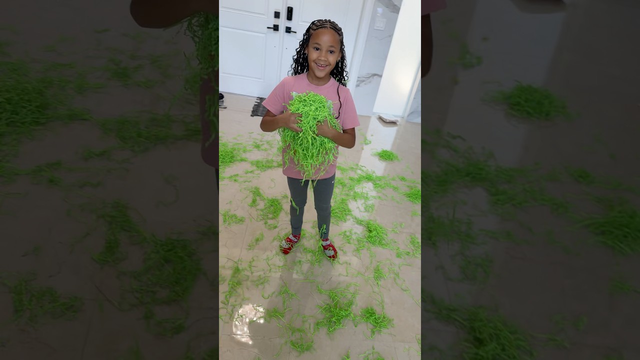 ⁣What is this huge GREEN mess?! #shorts #kidschoiceawards