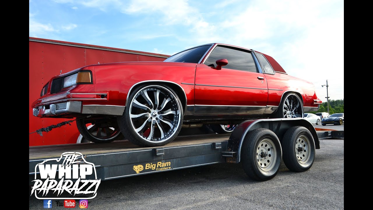 Bloody Cutty G Body Oldsmobile Cutlass on 24" Wheels YouTube