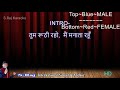 Tum Roothi Raho Main Manata | Duet Karaoke With Hindi Lyrics | By SRajKaraoke