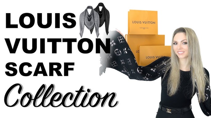 UNBOXING Louis Vuitton LOGOMANIA SHINE SCARF Marron 2018! 