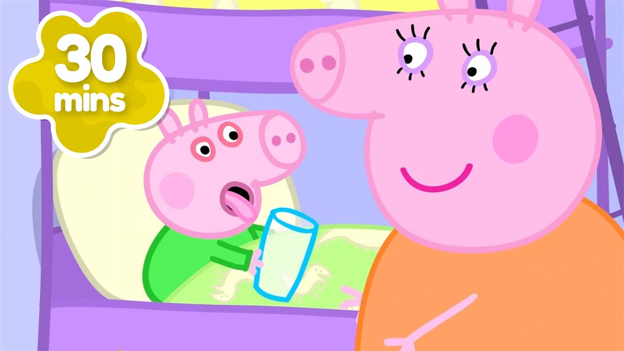 George Gets SICK! 🤢 George Catches a Cold! 😢🌡️ Peppa Pig Full Episodes | 30 Minutes