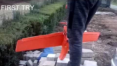 RC pusher plane "flight"