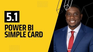 5.1 How to create a Number Card in Power BI | Power BI Tutorial for Beginners | By Carl Huff