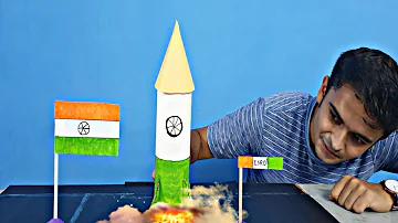 independence day craft ideas | Mission Mangal Rocket Model With Launching - DIY
