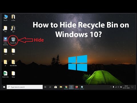 วีดีโอ: วิธีลบไอคอนถังขยะออกจากเดสก์ท็อป