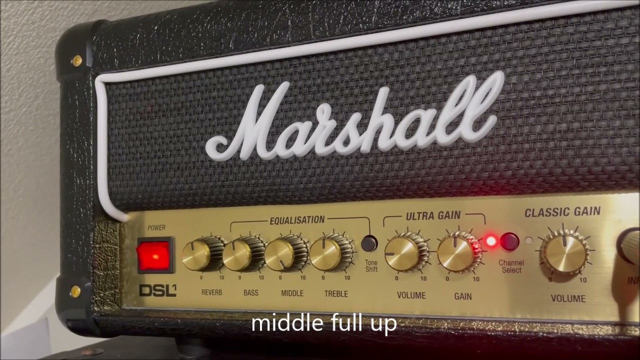 Marshall DSL1  amp test(1w /0.1w all tube guitar amp)