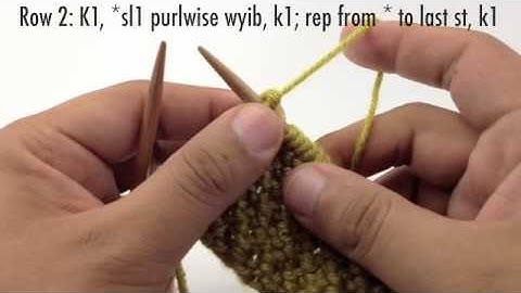 How to Knit the Loop Stitch (English Style)