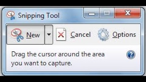 Phần mềm chụp màn hình máy tính có sẵn trong Windows - Snipping Tool