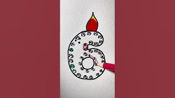 Nối số tăng dần từ trong giọt nước 💦 #drawing #numbers #water #satisfying #shorts