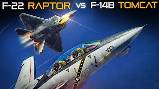 F14B Tomcat Takes On F22 Raptor DOGFIGHT | Digital Combat Simulator | DCS |