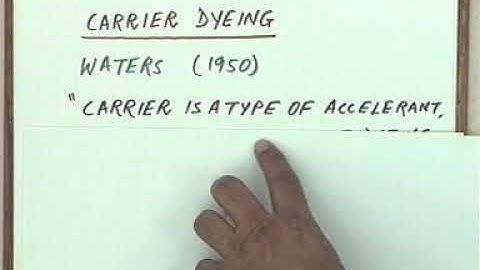 AVSEQ 42  Dyeing of Polyeser with Disperse Dyes Contd