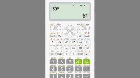 fx-115ESPlus2 Converting Between Degree, Radian, and Gradian Angle Units
