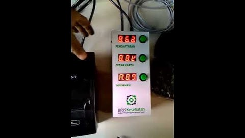 cara instalasi  alat antrian mikro c2000