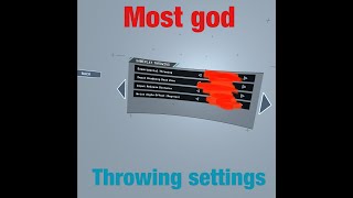 Most God throwing settings in echo VR!!😁😀