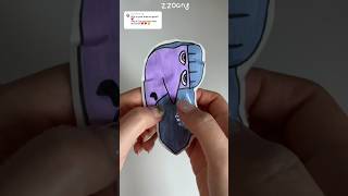 Inside out 2 ENNUI paper squishy tutorial #paperdiy #papersquishy #diy #asmr #인사이드아웃2 #따분이 #종이놀이