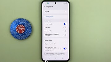 How to enable/disable screen unlocking by fingerprint on Realme GT Neo 3 Android 14