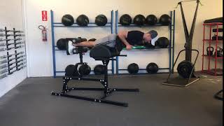 Prone Isometric Hold   Eccentric Overload GHD