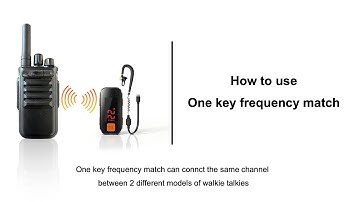 One Key Frequency Match : Models 610