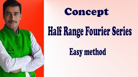 VTU Engineering Maths 3 Concept of Half Range Fourier Series