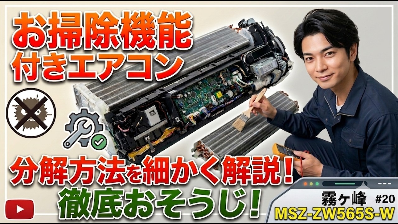 20)業者さんこそ見るべき？MSZ-ZW565S-W 三菱製/お掃除機能付き