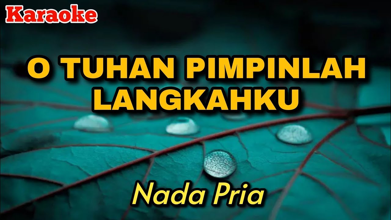 O TUHAN PIMPINLAH LANGKAHKU - KARAOKE || Nada Pria