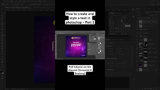 How To Create and Style a Text For Church Flyer in Photoshop - Part 2 #shorts