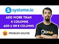 Systeme.io Tutorial 👉 How to add More than 4 Column in Systeme.io 👉 Add 6 or 8 Columns Easily