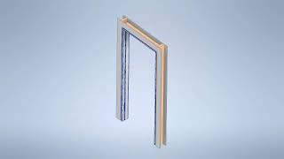 3-Sided Frame with Wall Backer Installation Animation
