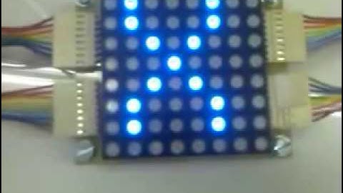 64 pixel RGB display:  Interactively controlled animation
