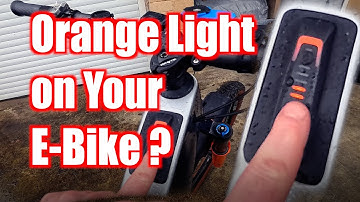 What Does the Orange Light on Your E-Bike Mean? Troubleshooting #boschebike