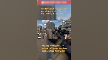 This video for beginners (must see) to grow fast in sniper 3D